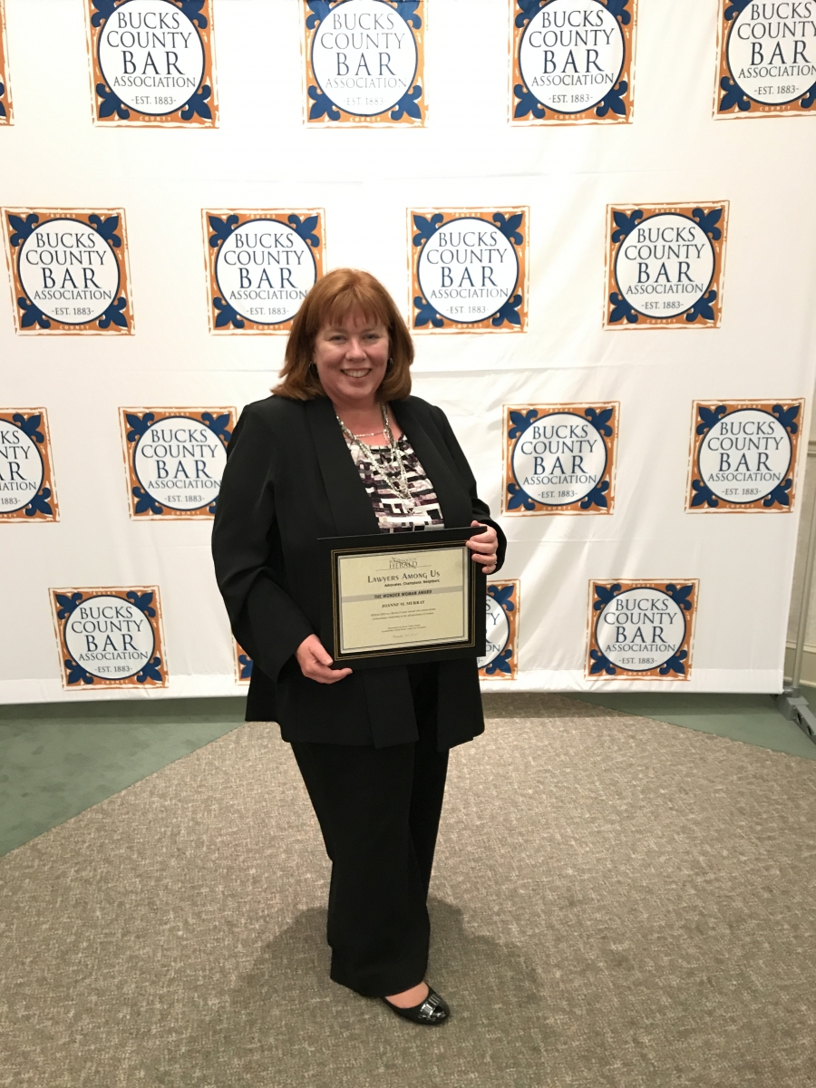Joanne Murray Receives "Wonder Woman" Award from Bucks County Herald and Bucks County Bar Association